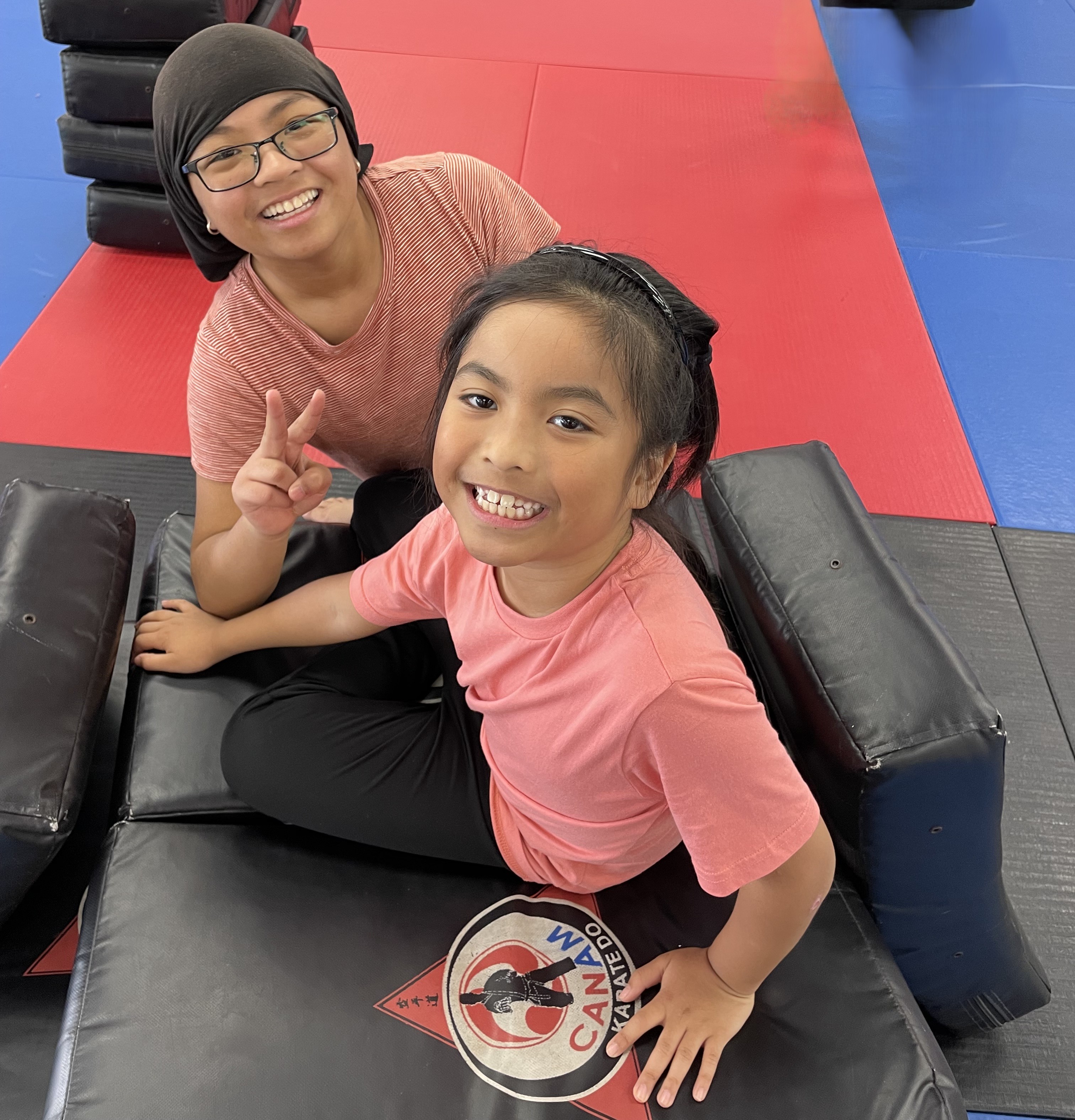 CanAm Karate summer camp kids having fun and smiling in Newmarket